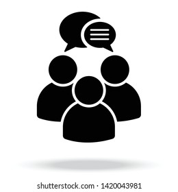 Speaking People Icon Design vector icon