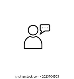 Speaking people icon, Speaking symbol vector for web site Computer and mobile app