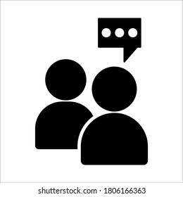 Speaking people icon in trendigem flachen Style Design.Vektorgrafik. Geeignet für Website-Design, App und i. Vektordatei