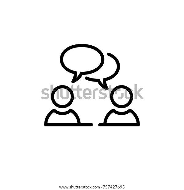 speaking people icon
vector