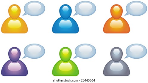 Speaking people vector illustration