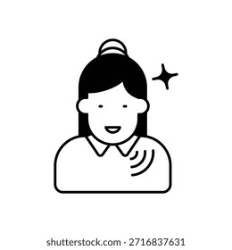Speaking Practice Icon vector stock illustration