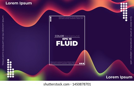 Speaking sound  fluid neon background waves illustration vector. Suitable For Wallpaper, Banner, Background, Card, Book Illustration, landing page