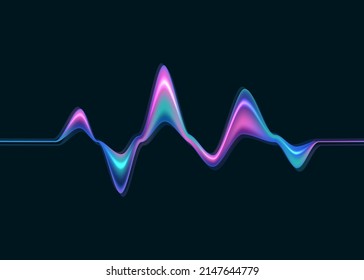 Speaking sound wave. Abstract motion sound waves. Vector illustration. Eps 10.