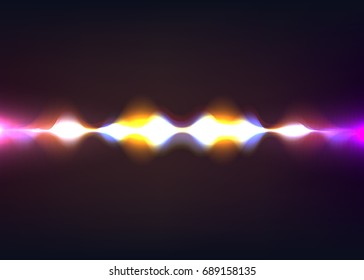 Speaking sound wave. Abstract pulse. Vector illustration. Eps 10