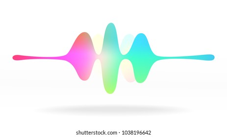 Speaking sound wave illustration vector