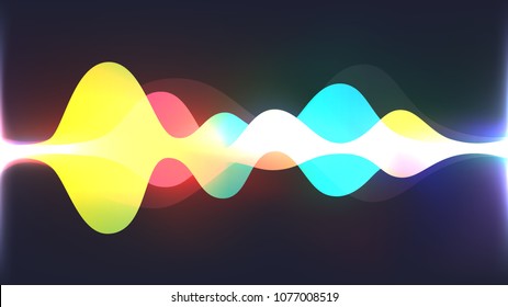 Speaking sound wave illustration vector