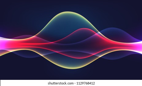 Speaking sound wave illustration vector background