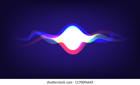 Speaking sound wave illustration vector