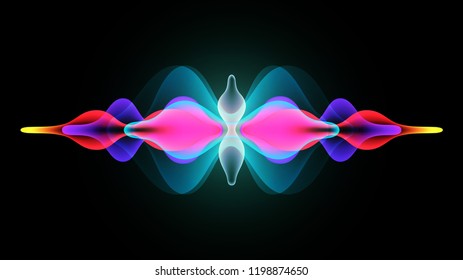 Speaking sound wave illustration vector