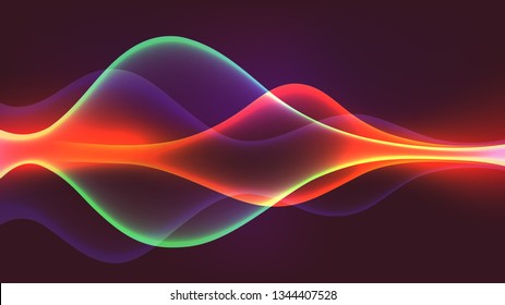 Speaking sound wave illustration vector background