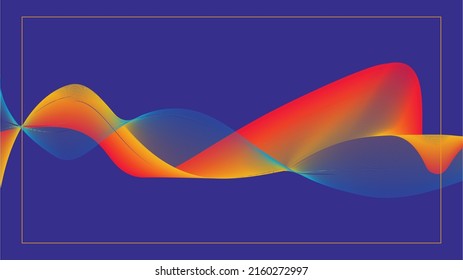 Speaking sound wave illustration, Vektorgrafik, Wellenhintergrund, Farbverlauf-Wellenhintergrund.EPS10