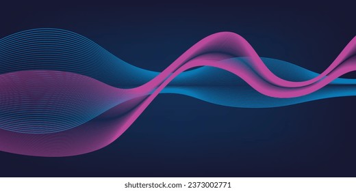 Speaking Sound Wave Illustration Vektorgrafik. Vektorgrafik