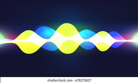 Speaking sound wave illustration vector