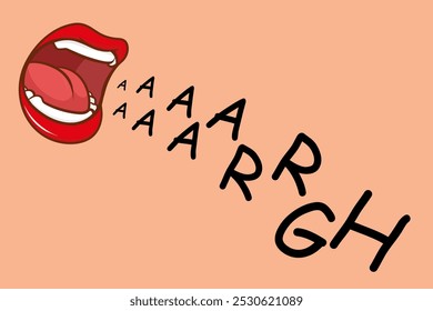 Speaking up. lips and colorful  speech word. Blog management, blogging and writing for website. Concept poster for social networks, advertising, banner