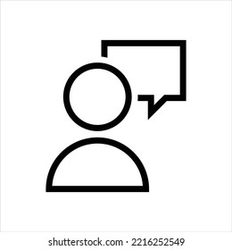 Speaking vector icon symbol design