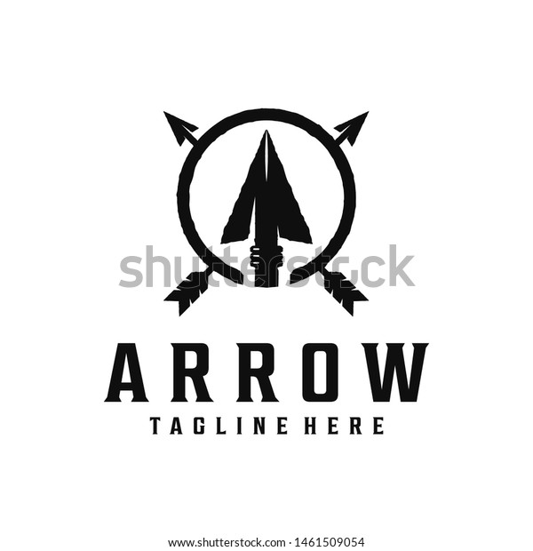 Spear, arrow / arrowhead\
vintage logo