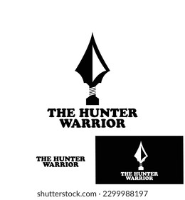 spear arrow logo icon vector illustration template design