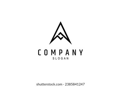 Spear arrow simple logo design