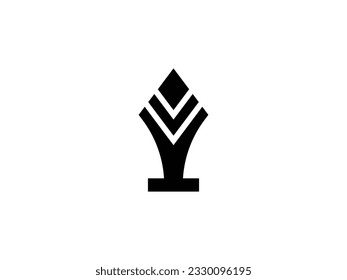 diseño del logotipo del cazador de punta de flecha de lanza