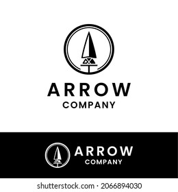 Spear Arrowhead T Symbol Logo Design