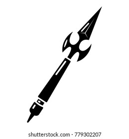 Spear battle icon. Simple illustration of spear battle vector icon for web