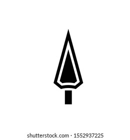 spear black icon vector design 