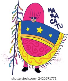 Spear caboclo, character from northeastern Brazilian folklore, frevo