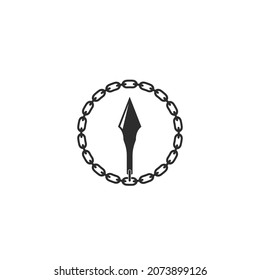 web de plantilla de diseño de ilustración de vector de icono de la cadena de lanzamiento
