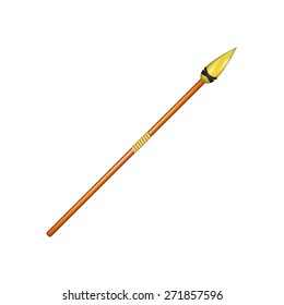 Spear with golden tip
