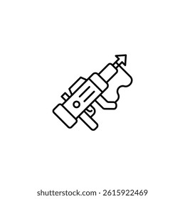 Spear Gun vector line icon icons design