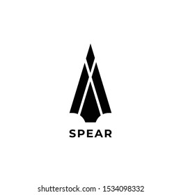 Spear Head Icon Logo Vector Design