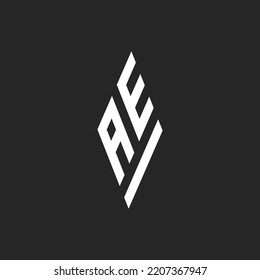 Spear Head Letter AE Logo