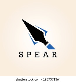 Spear Head Logo Design Vector 