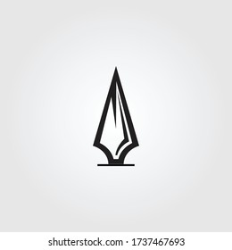 Spear Head Logo Icon Vector 