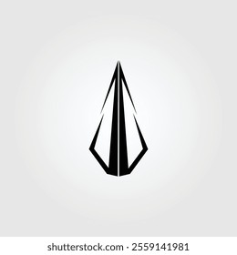 Spear Head Vector Icon Design