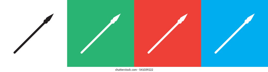 spear icon illustration isolated vector sign symbol