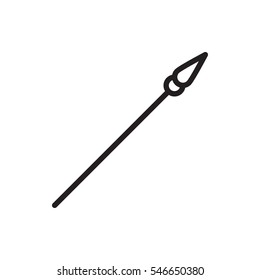 spear icon illustration isolated vector sign symbol