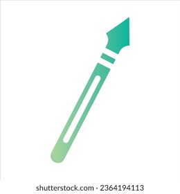 spear icon with isolated vektor and transparent background