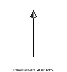 spear icon logo design template