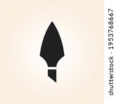 spear icon logo design vector. Spearhead logo design.