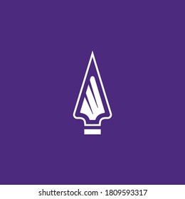 Spear icon logo design vector for multiple use 