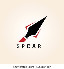 spear icon logo design vector 