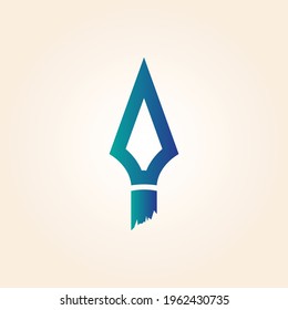 Spear icon logo design vector for multiple use