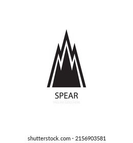 Spear icon logo free vector design