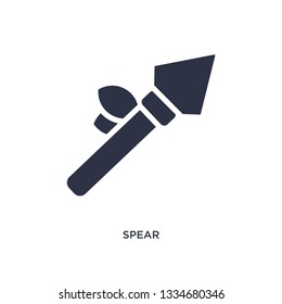 spear icon. Simple element illustration from stone age concept. spear editable symbol design on white background. Can be use for web and mobile.