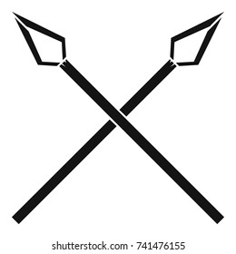 Spear icon. Simple illustration of spear vector icon for web