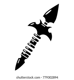 Spear icon. Simple illustration of spear vector icon for web