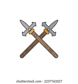 the spear icon is suitable for your web, apk or project with a medieval theme