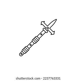 the spear icon is suitable for your web, apk or project with a medieval theme